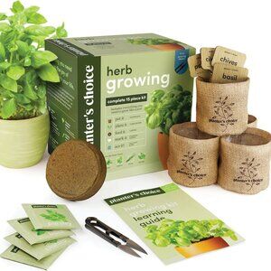 Indoor Herb Garden Starter Kit - Cooking Gifts for Women Gardener - Creative Kit